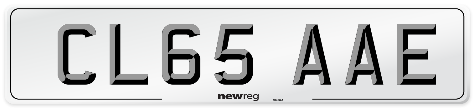 CL65 AAE Number Plate from New Reg